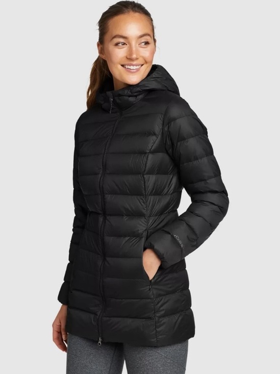 Eddie Bauer Jackets & Blazers - Eddie Bauer Packable Hooded Jacket Black Down Light Compressible Travel Puffer